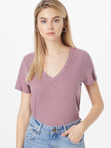purpurinė Madewell Marškinėliai 'WHISPER': priekis
