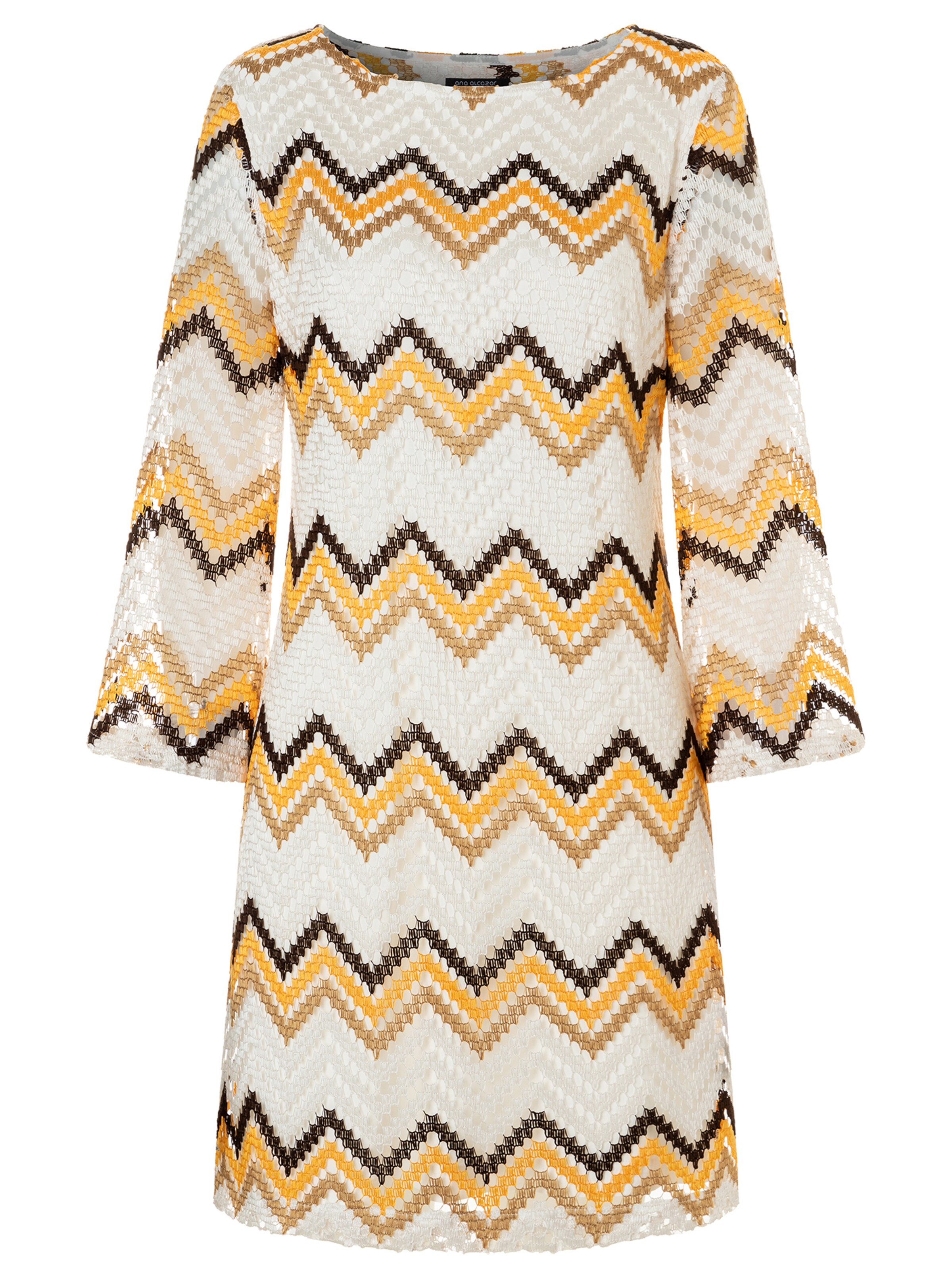 Ana Alcazar Jurk 'Wivane' in Beige: voorkant