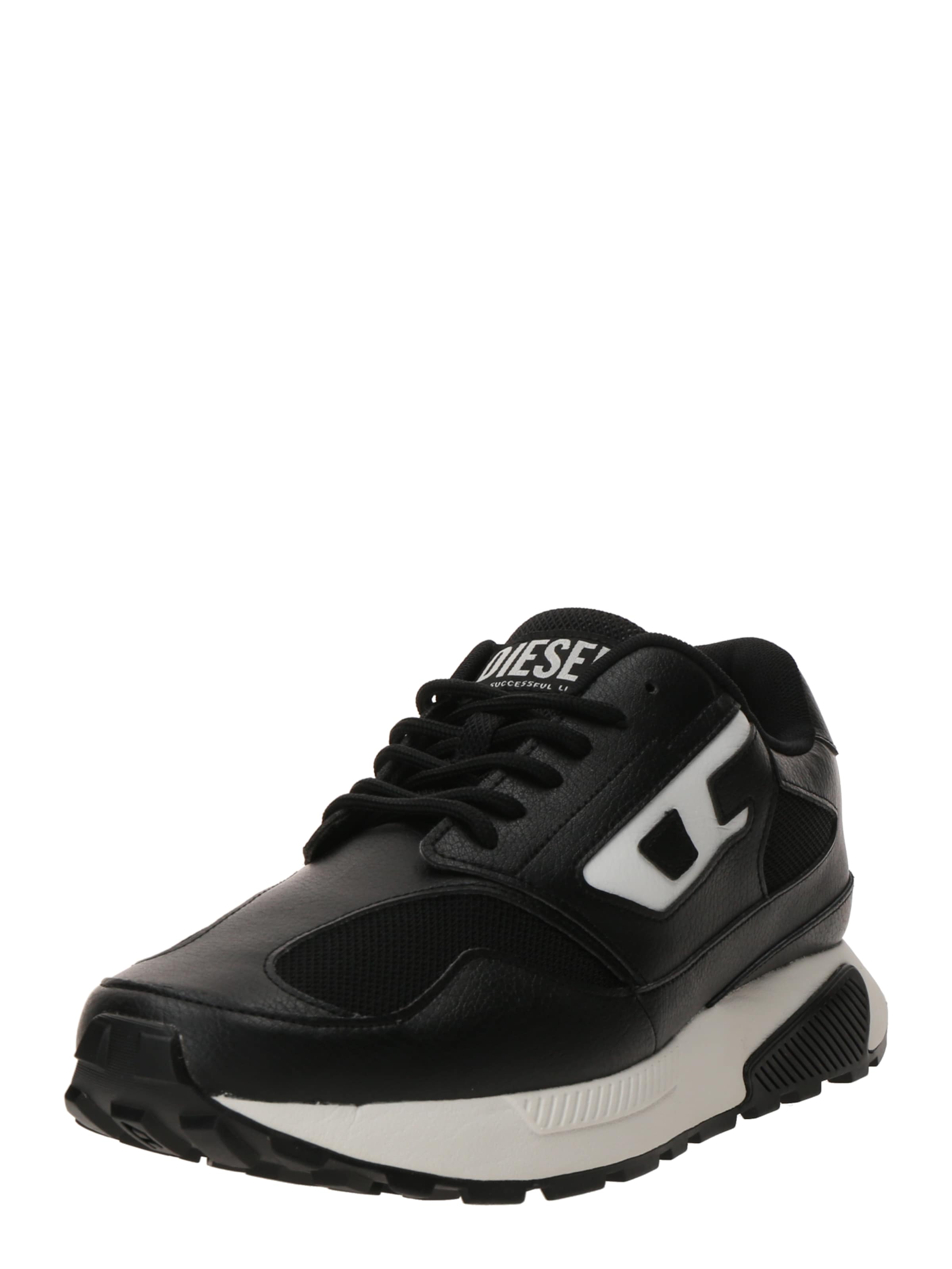 DIESEL Platform trainers 'S-TAME-D' in Black: front