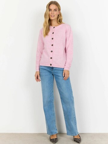 Soyaconcept Gebreid vest ' ORLEAN 2 ' in Roze