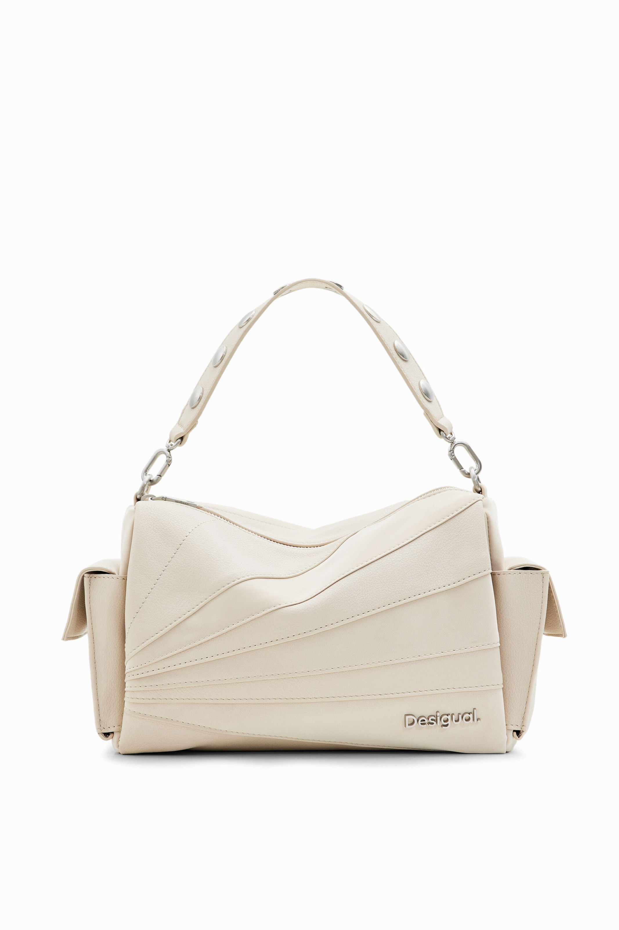 Borsa a spalla 'Machina' di Desigual in bianco: frontale