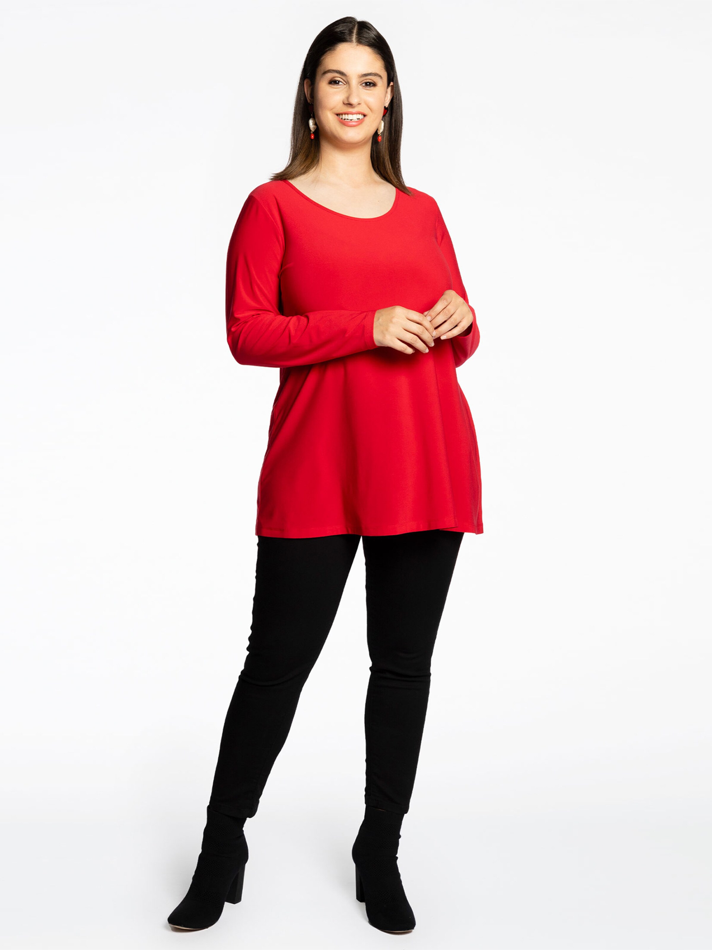YOEK Tunic ' Tiffany ' in Red