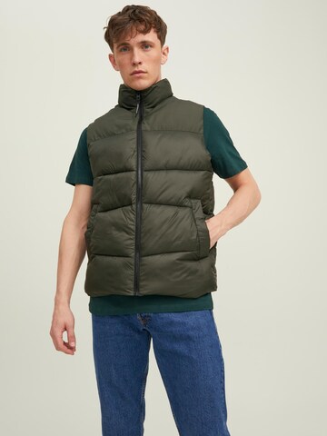 Gilet 'Chili' JACK & JONES en vert : devant