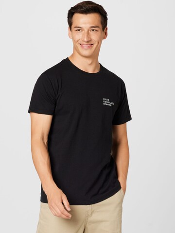 T-Shirt MADS NORGAARD COPENHAGEN en noir : devant