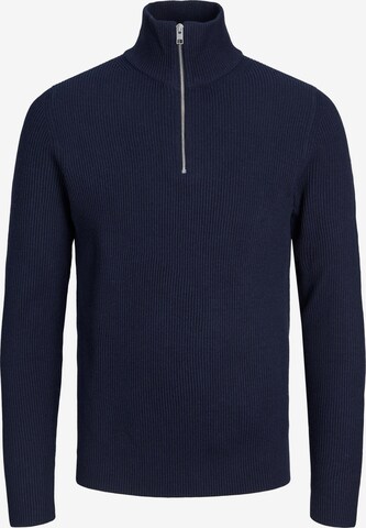 JACK & JONES Sweater 'Perfect' in Blue: front