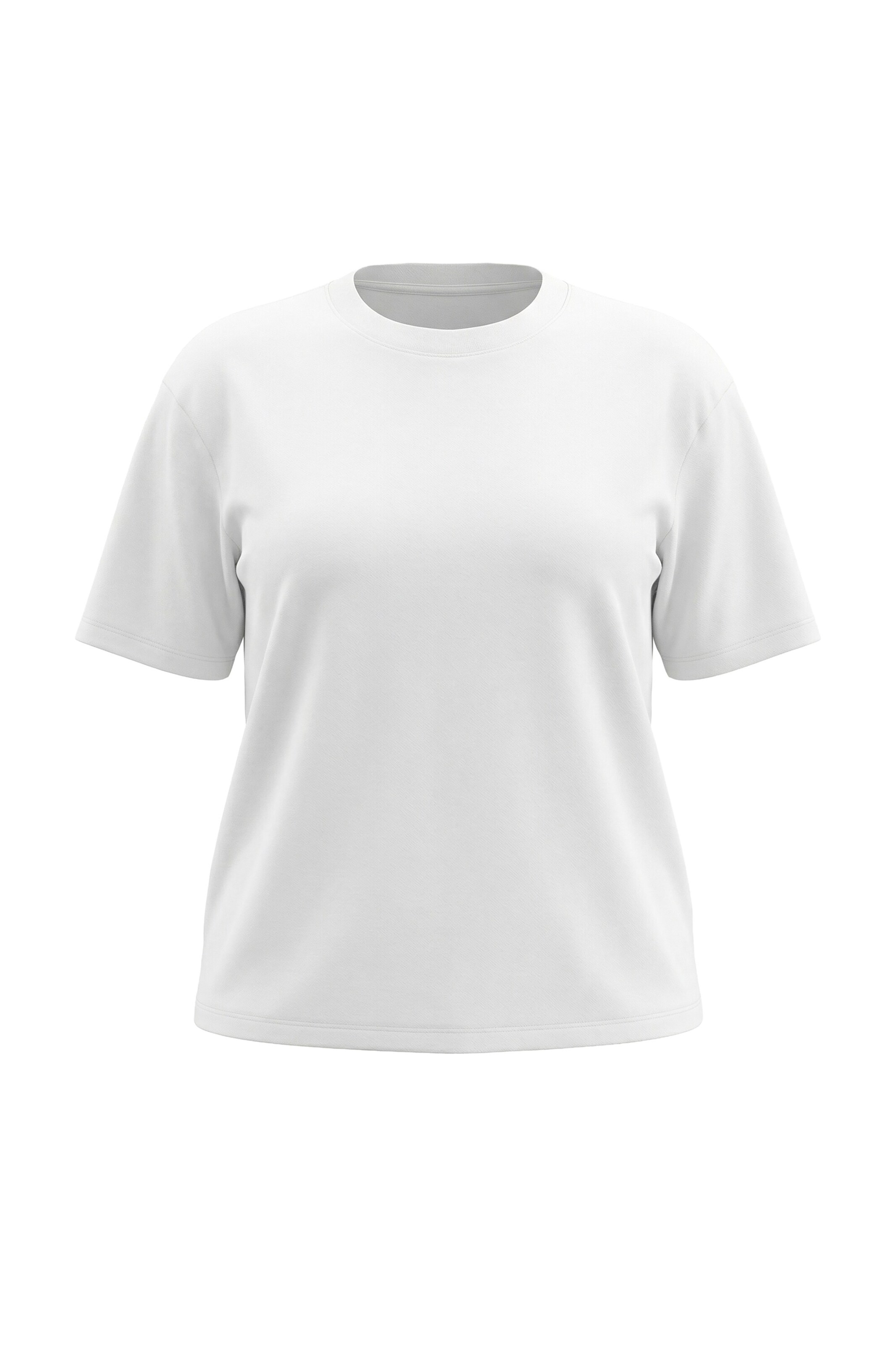 Ulla Popken Shirt in Weiß: Vorderseite