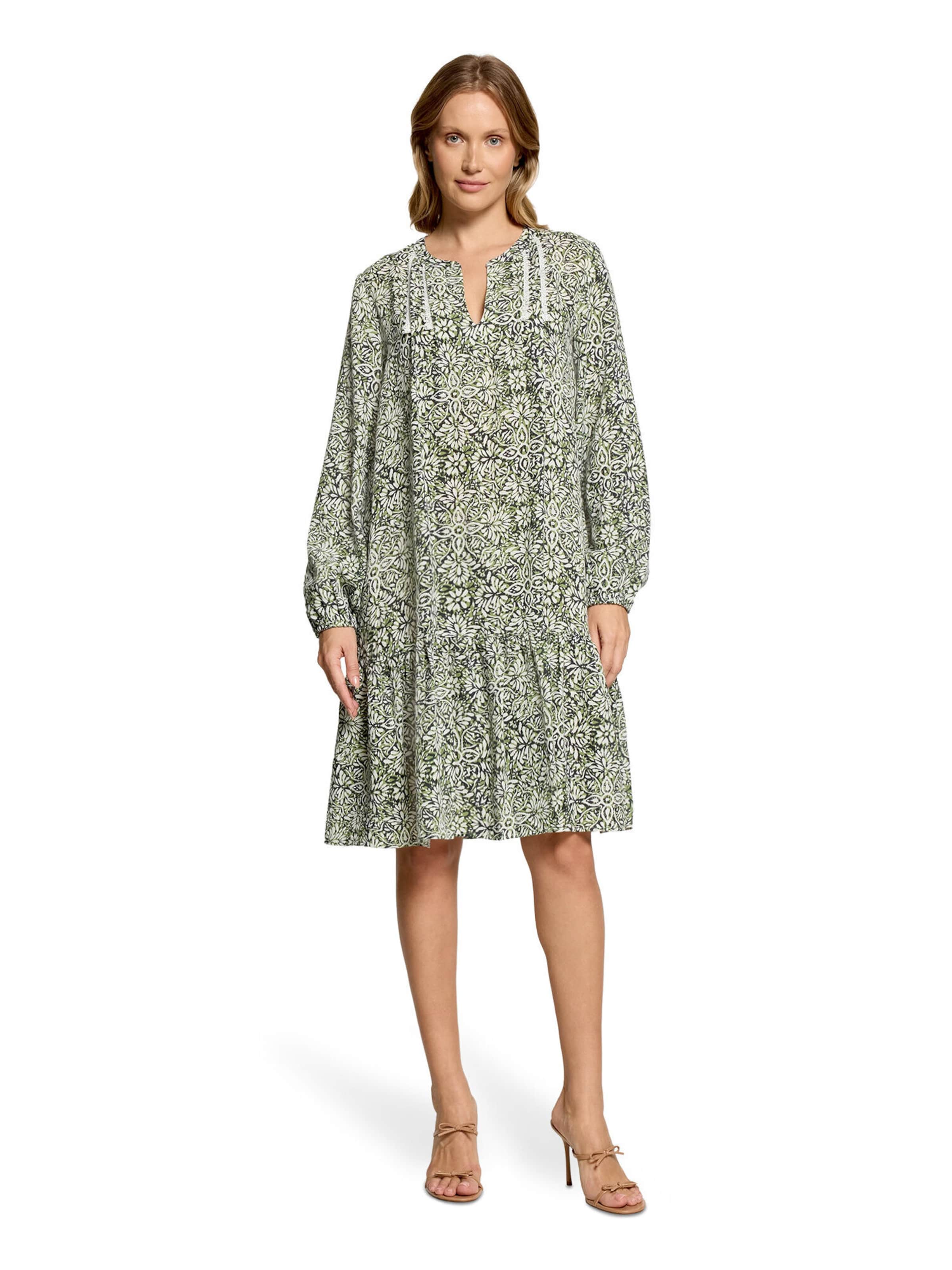 Cartoon Jurk in Beige: voorkant