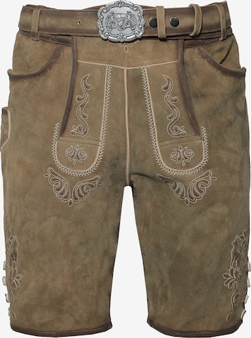 Rißberg Regular Trachtenhose in Beige: Vorderseite