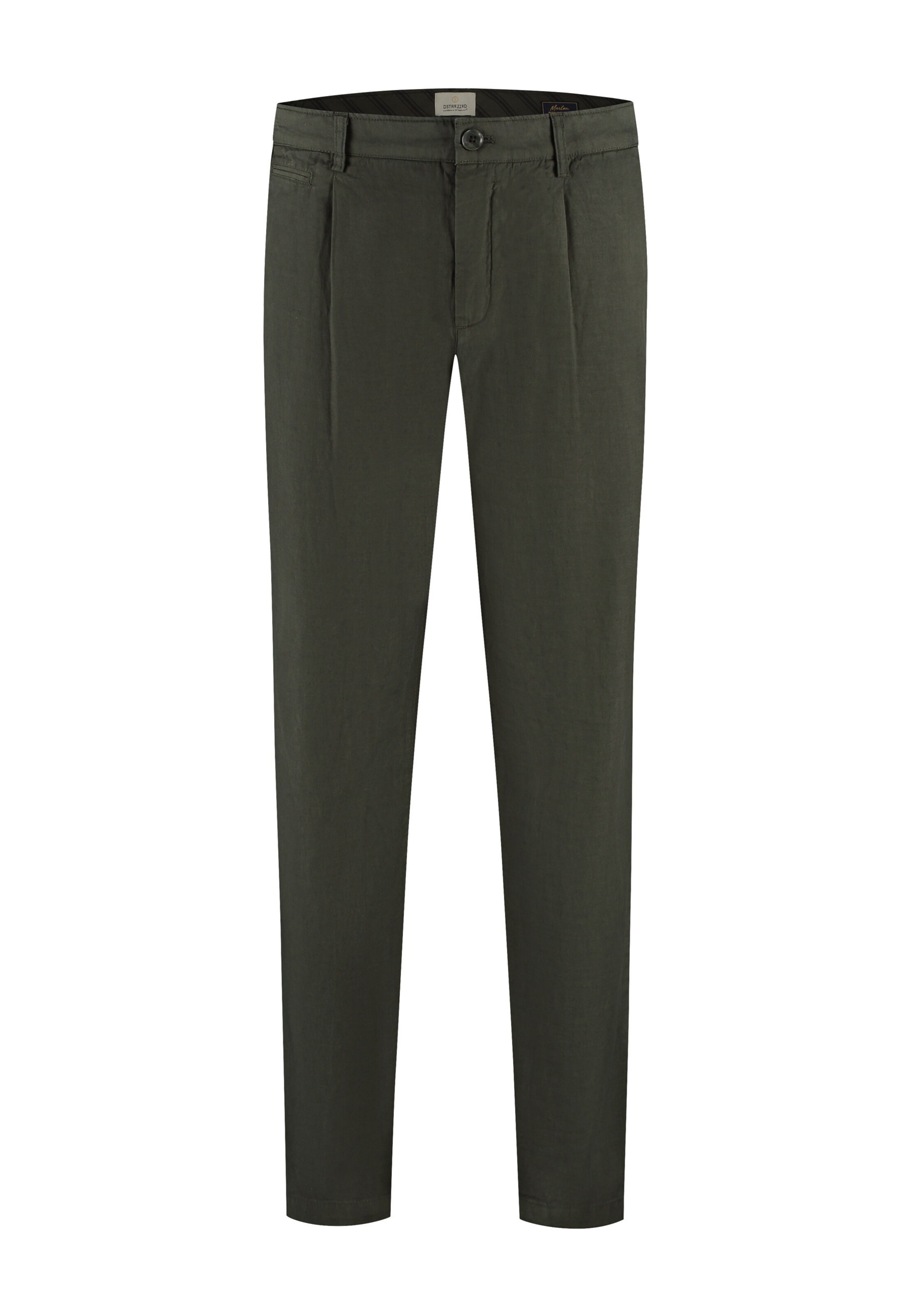 Regular Pantalon chino Dstrezzed en vert : devant