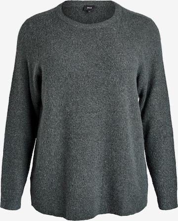 Pulover 'Cavilma' de la Zizzi pe gri: față