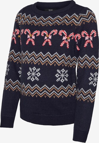 Vero Moda Maternity Pullover 'WMMCandycane' i blå: forside