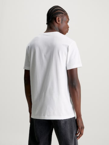 balta Calvin Klein Jeans Marškinėliai