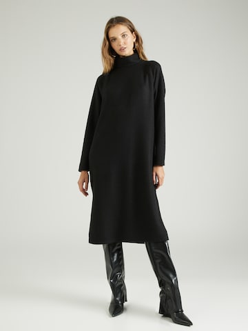 Soyaconcept Stickad klänning 'TAMIE' i svart: framsida