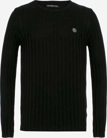 Redbridge Sweater 'Broken Arrow' in Black: front