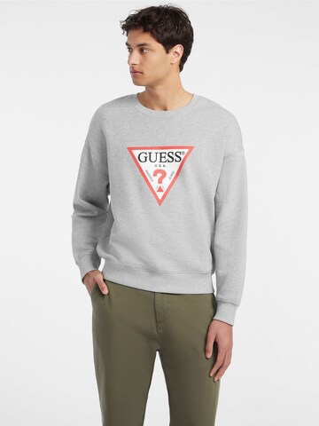 GUESS Sweatshirt 'Iconic' in Grey: front