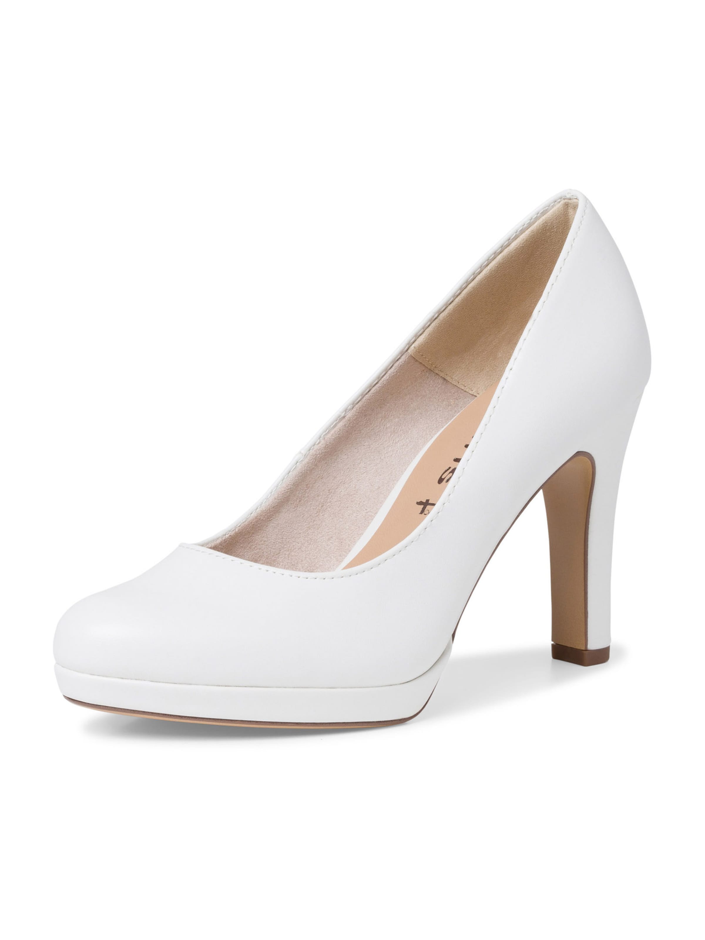 TAMARIS Sapatos de salto em Branco Natural ABOUT YOU