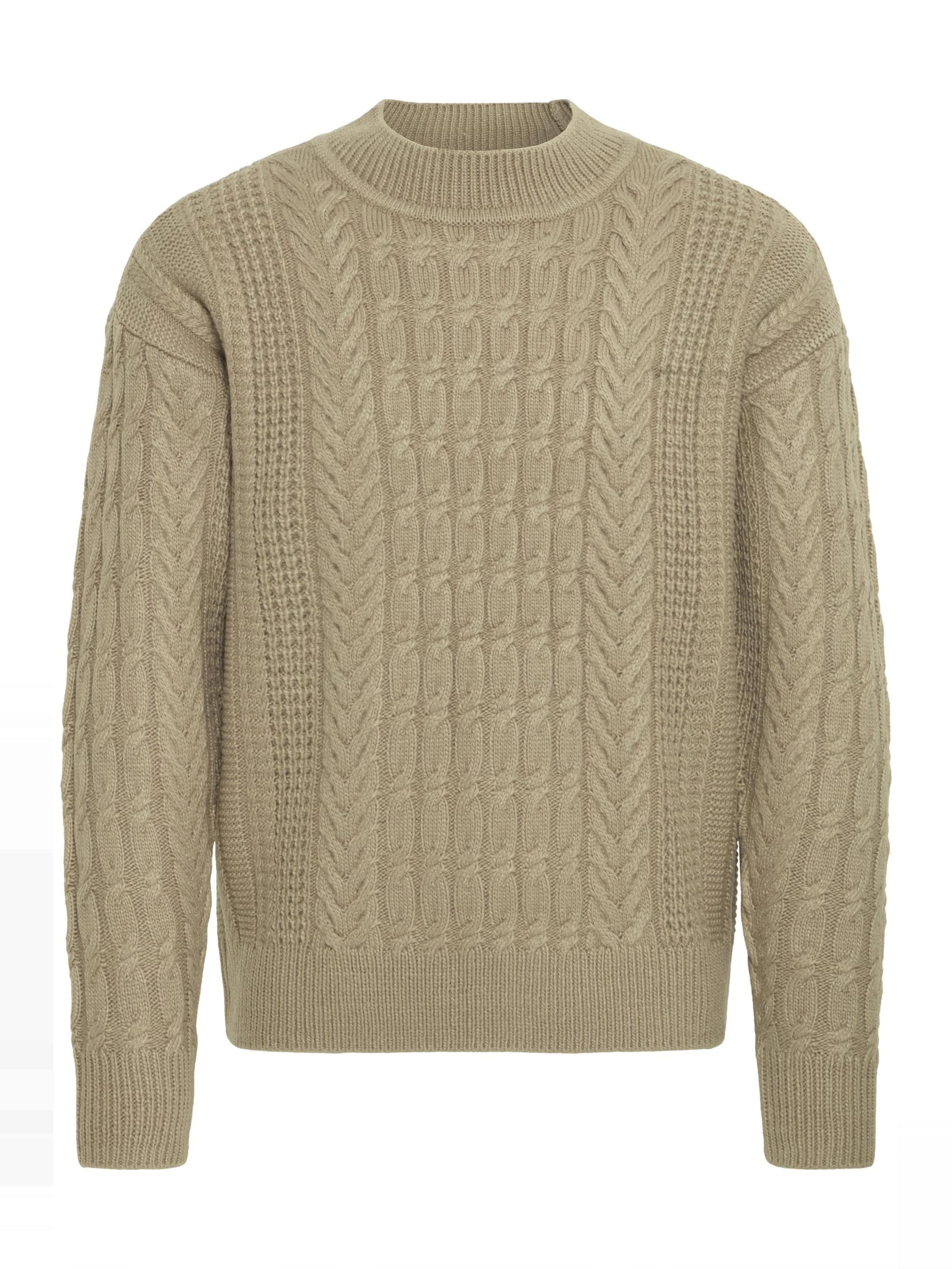 Casual Friday - Pullover ' CFMILLOW ' em bege: frente