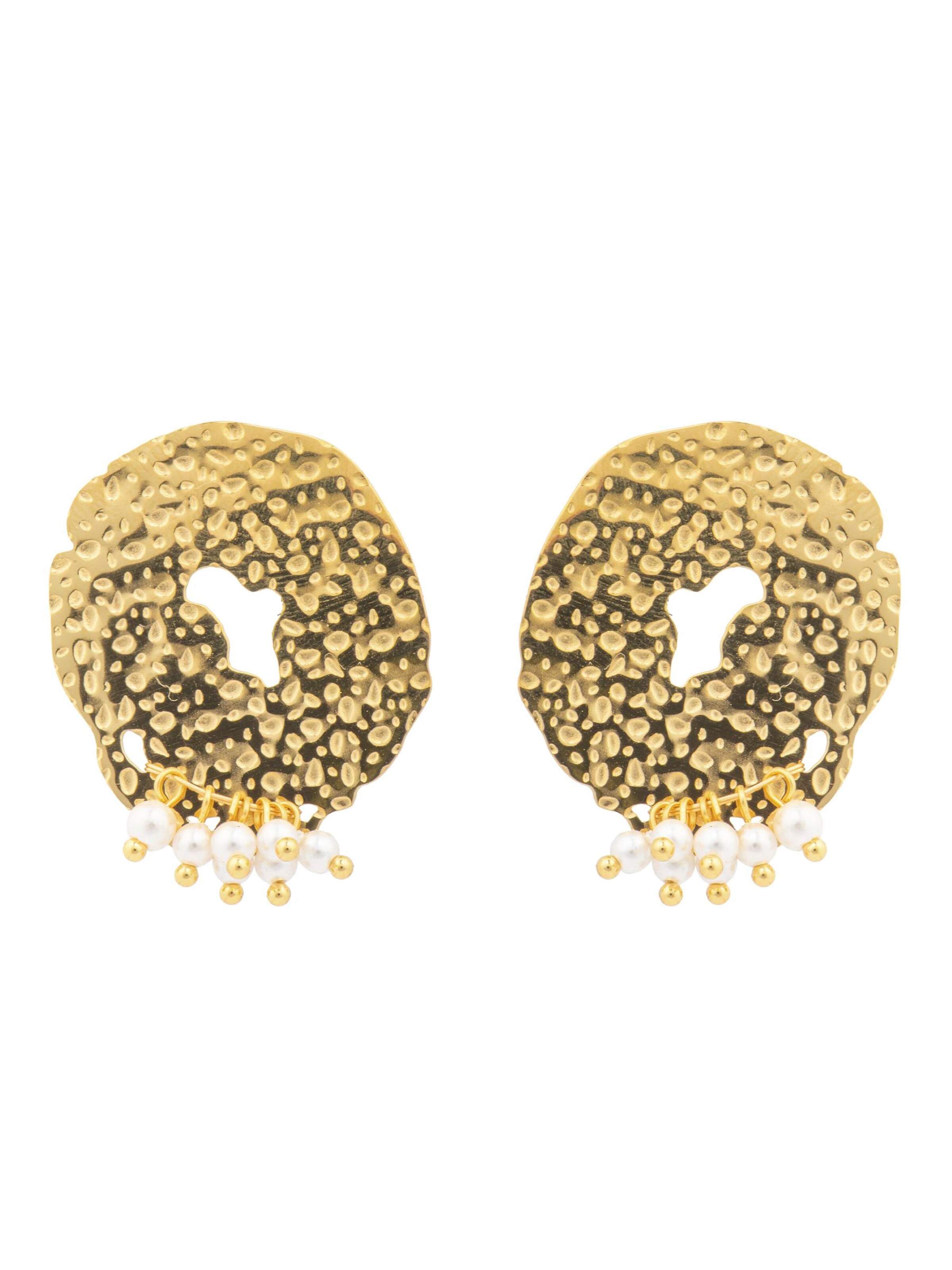 Luxenter Oorbellen 'Kuwe' in One Size in de kleur Goud, Productweergave