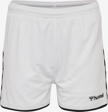 Regular Pantalon de sport 'Poly' Hummel en blanc : devant