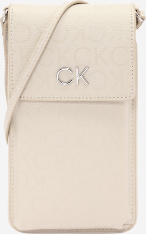 Regular Sac à bandoulière Calvin Klein en beige : devant