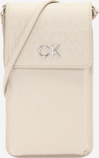 Calvin Klein Чанта с презрамки в бежово / сребърно, Преглед на продукта