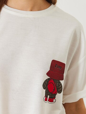 Bianco Lucci T-Shirt in Weiß