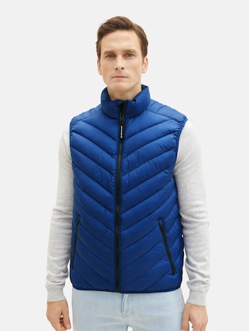 Gilet TOM TAILOR en bleu : devant