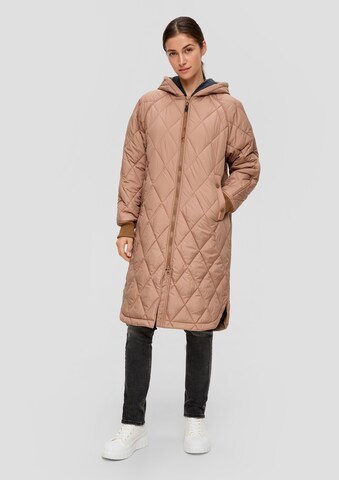 Manteau mi-saison QS en marron