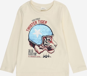 s.Oliver Shirt in Beige: voorkant