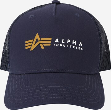 ALPHA INDUSTRIES Cap in Blau