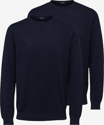 SELECTED Sweater 'Berg' in Blue: front