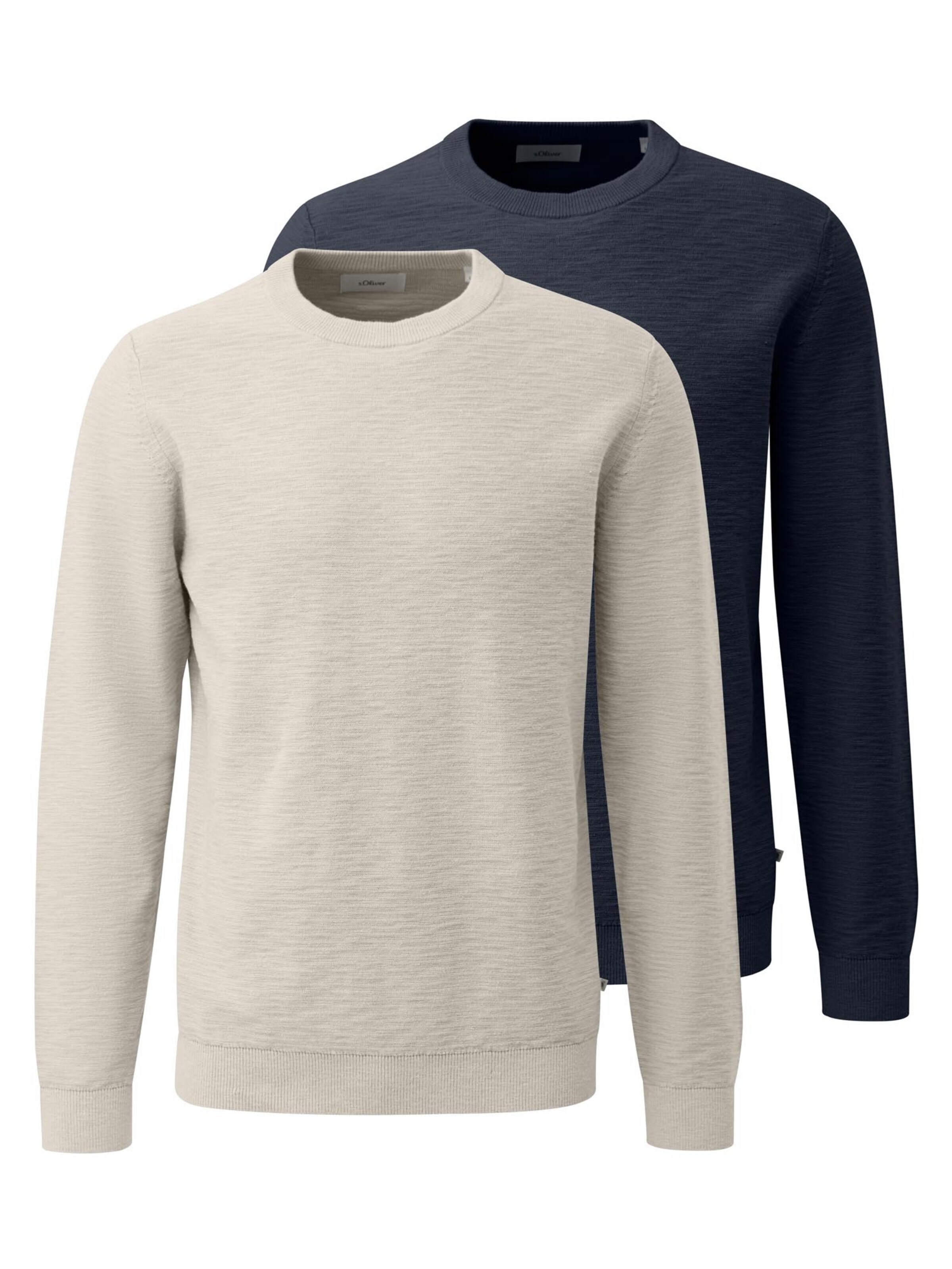 s.Oliver Sweatshirt 'Basic' in Beige: front