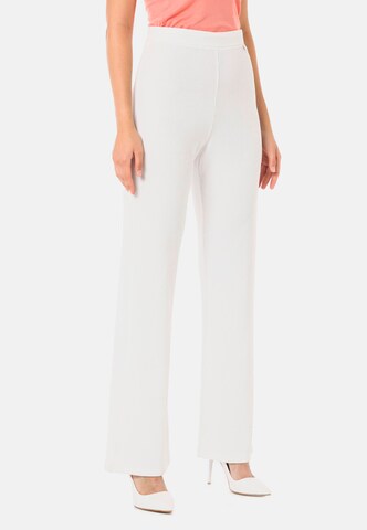 CIPO & BAXX Boot cut Pants in White