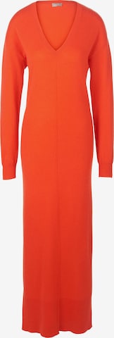 include Gebreide jurk in Oranje: voorkant