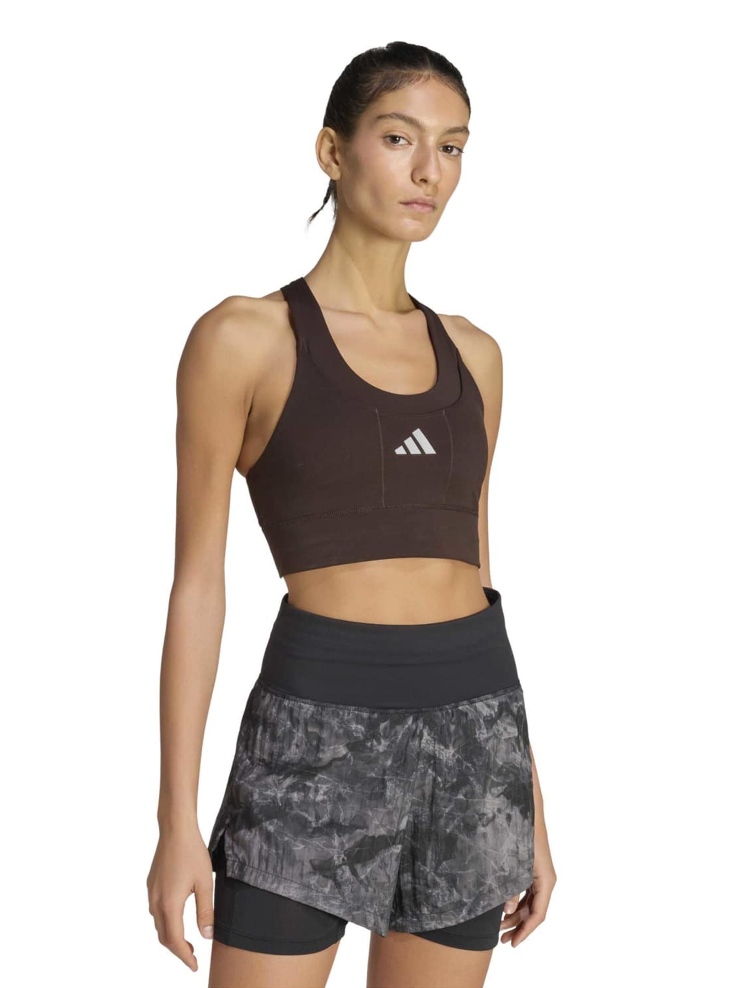 ADIDAS PERFORMANCE Korzet Športová podprsenka 'ADI365' - Hnedá: predná strana