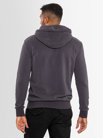 Alessandro Salvarini Zip-Up Hoodie 'Vinzent' in Grey