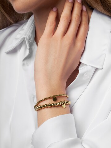 Bracelet 'Steel' A&C Oslo – Nordic Design Jewellery en or : devant