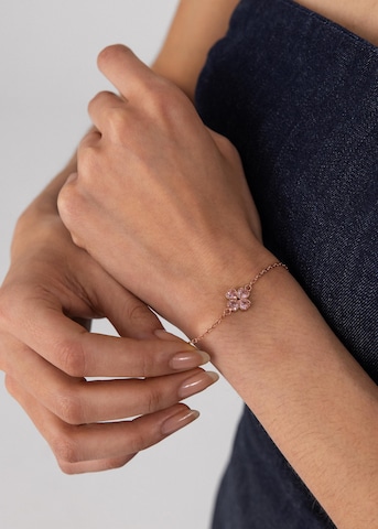 Braccialetto 'Cuore Rosé' di PURELEI in oro: frontale