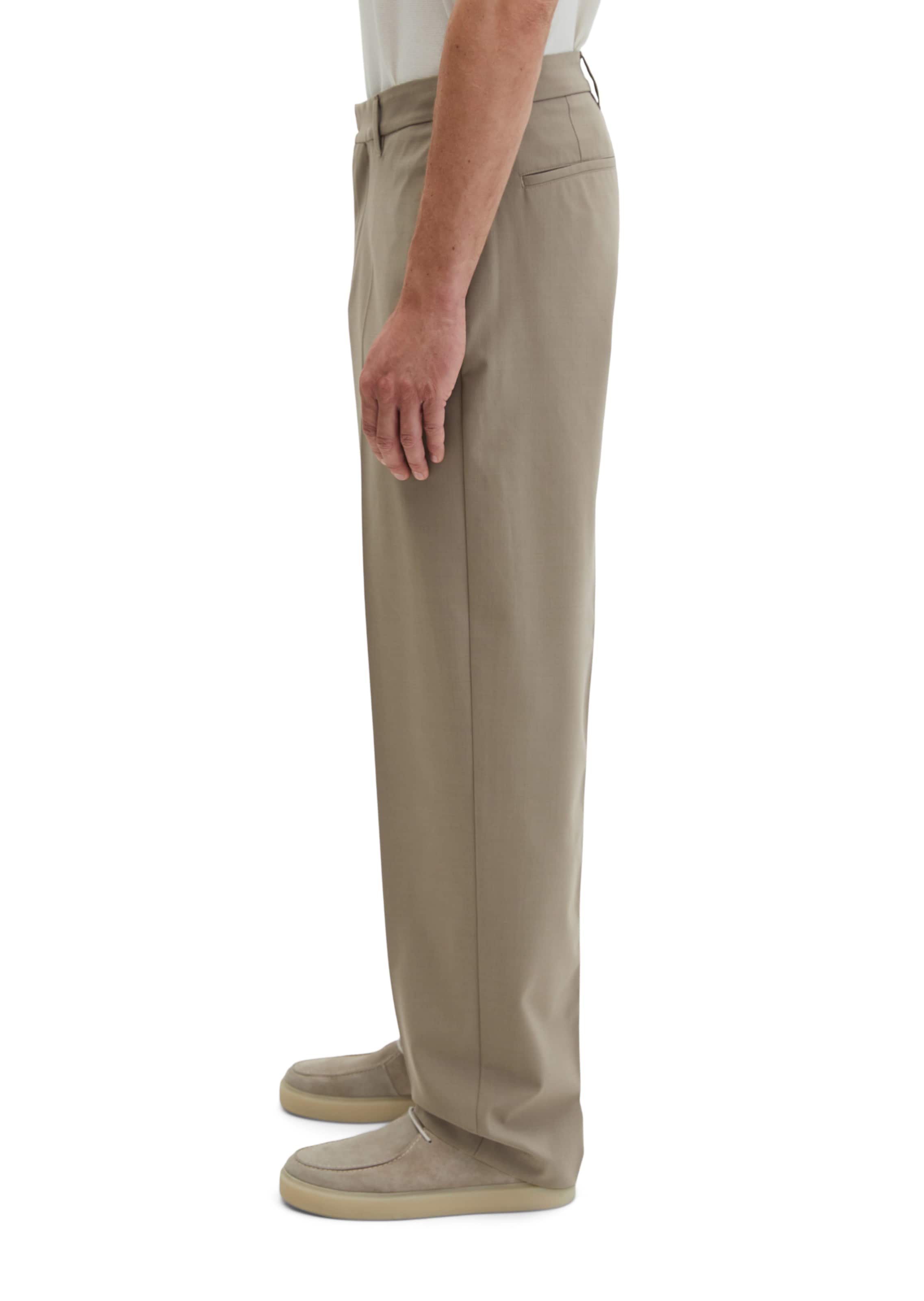 Marc O'Polo Loose fit Pleated Pants in Green