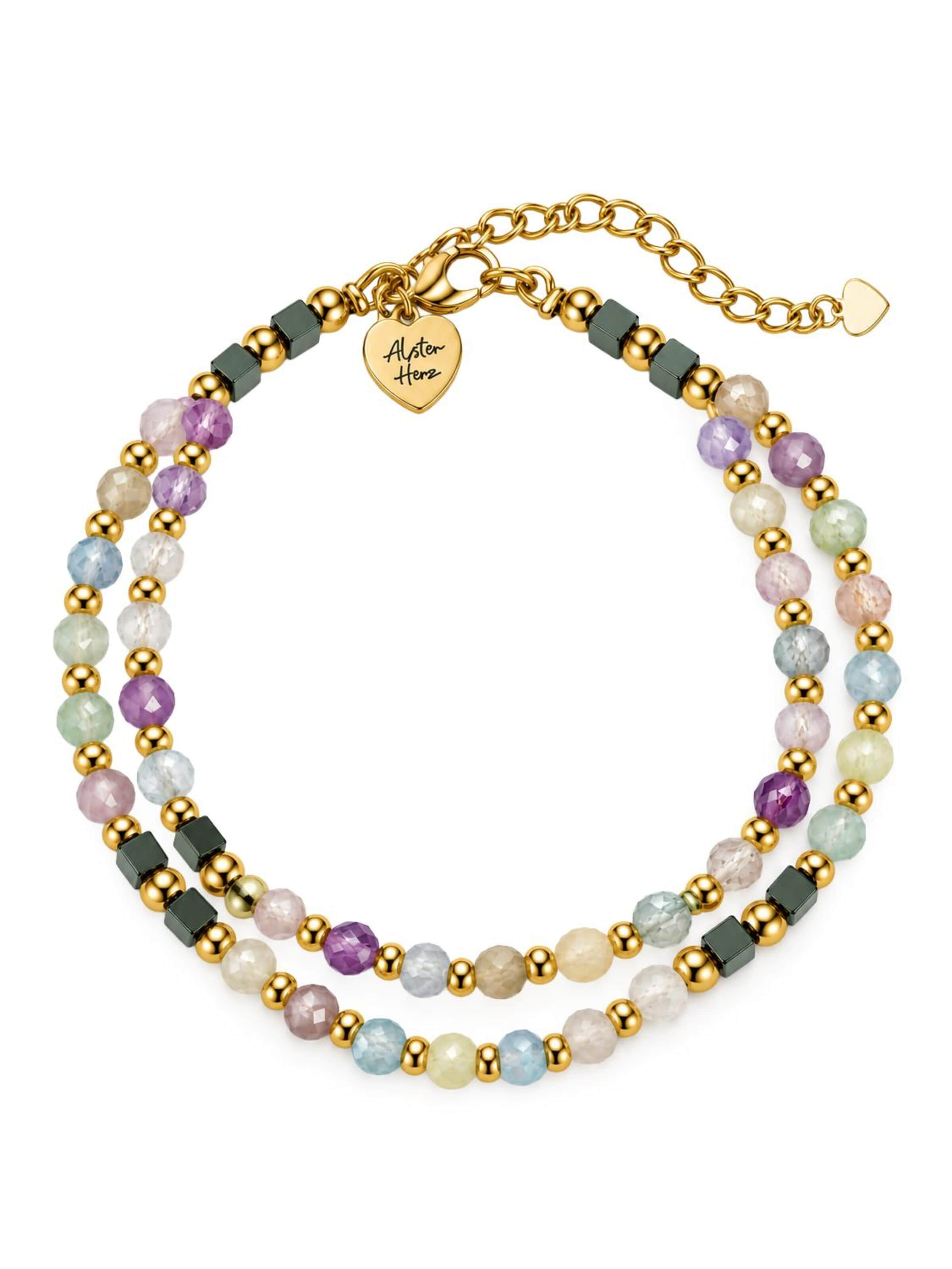 Bracelet 'Rainbow Bloom' Alster Herz en mélange de couleurs : devant