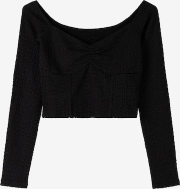 Bershka Shirt in Black: front