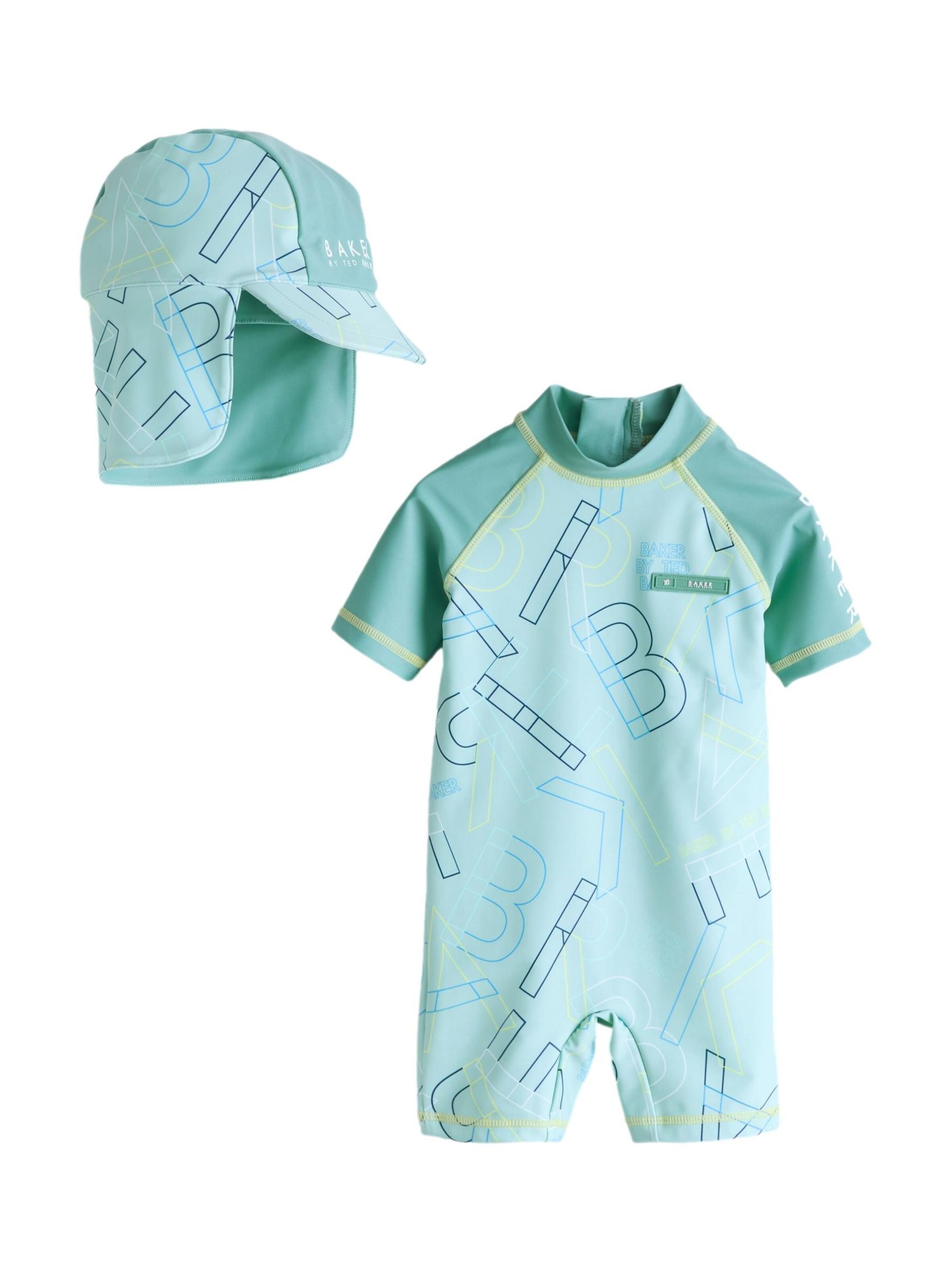 Protezione dai raggi UV di Baker by Ted Baker in verde: frontale