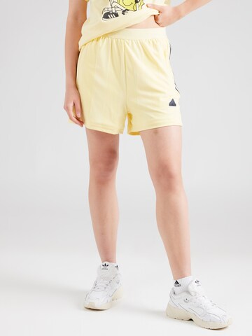ADIDAS SPORTSWEAR Normální Sportovní kalhoty 'TIRO' – žlutá: přední strana