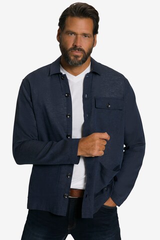 JP1880 Comfort fit Button Up Shirt in Blue: front