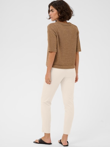 Kaffe Slimfit Hose 'KAlea' in Beige