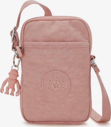 KIPLING Чанта за през рамо тип преметка 'TALLY' в розово: отпред