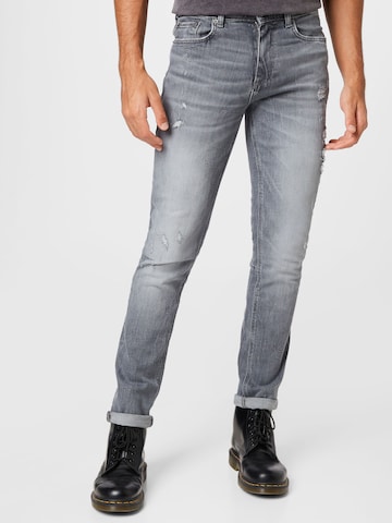 River Island Skinny Jeans i grå: framsida