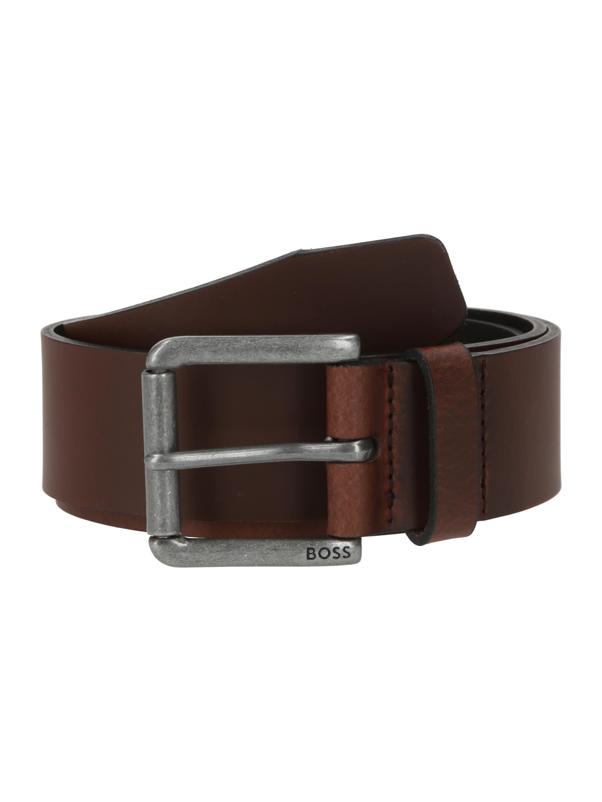 Ceinture 'Joris' BOSS en marron : devant