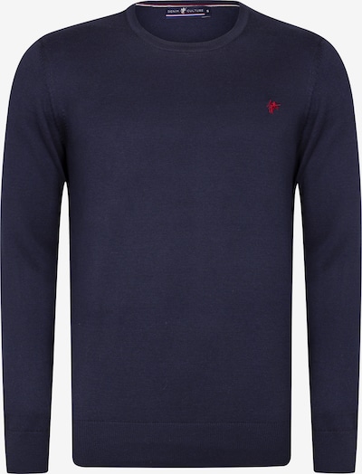 DENIM CULTURE Sweater 'MANNO' in marine blue / Red, Item view