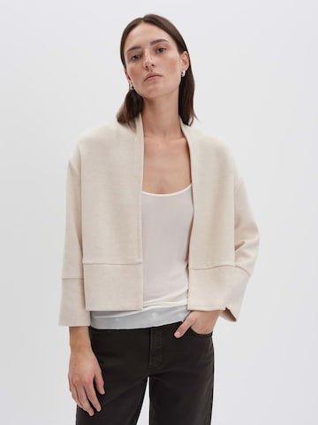 Someday Sweatvest 'Ulison' in Beige: voorkant